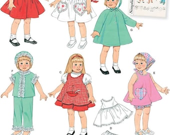 DOLL CLOTHES Sewing PATTERN |Make Clothing Clothes for 16" & 18" Inch Doll | Fits American Girl Chatty Cathy | 30s 40s 50s Thirties |2454