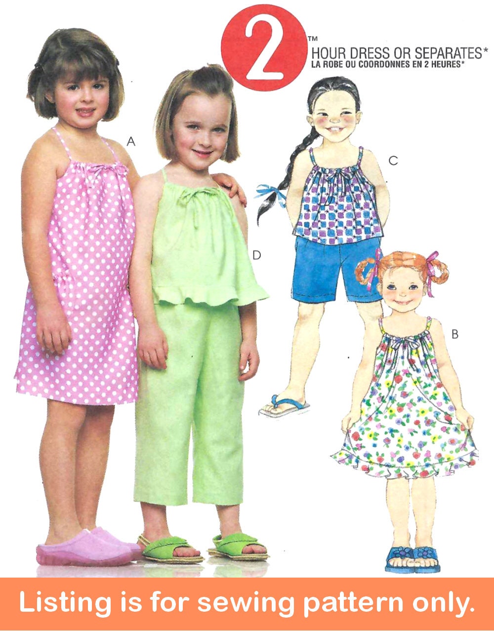 SEWING PATTERN Womens Clothes 70s Peasant Top Maxi Dress Sundress Plus Size  8258
