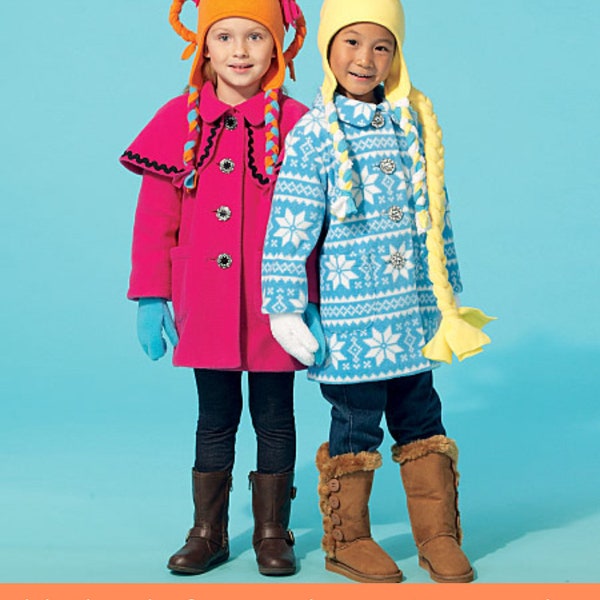 Sale!! COAT SEWING PATTERN | Make Girls Winter Clothes | Kids Clothing Scarf Hat Mittens | Child Size 2 3 4 5 6 7 8 | Outfit Children 7276