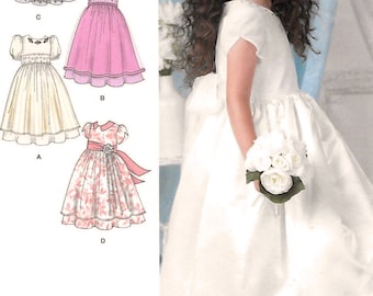 FORMAL DRESS Sewing PATTERN | Sew Girls Clothes Clothing | Party First Communion Flower Girl Easter Gown | Size 4 5 6 7 8 Spring Summer 1507
