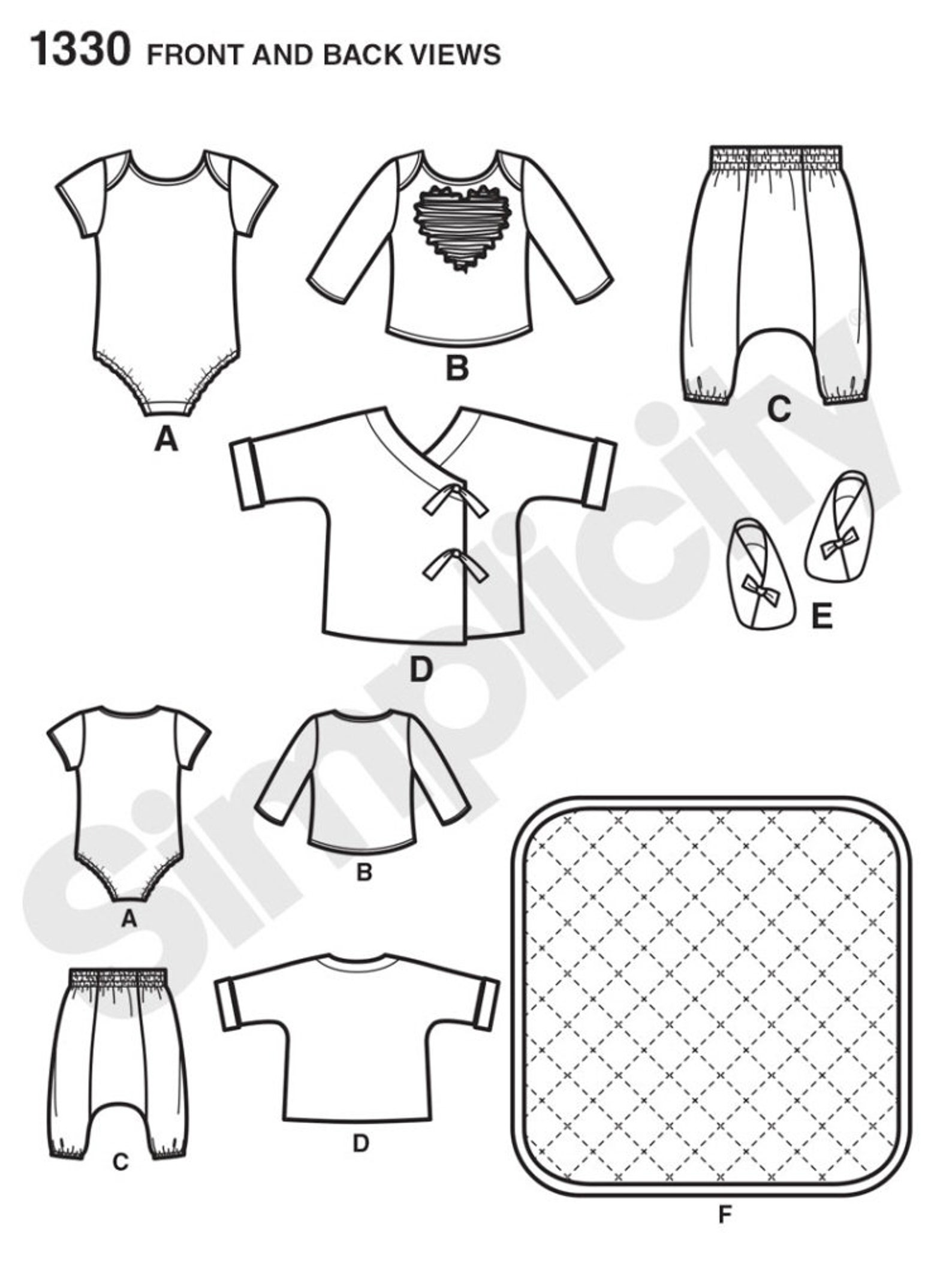 LAYETTE SEWING PATTERN Make Boy Girl Baby Clothes Infant Etsy