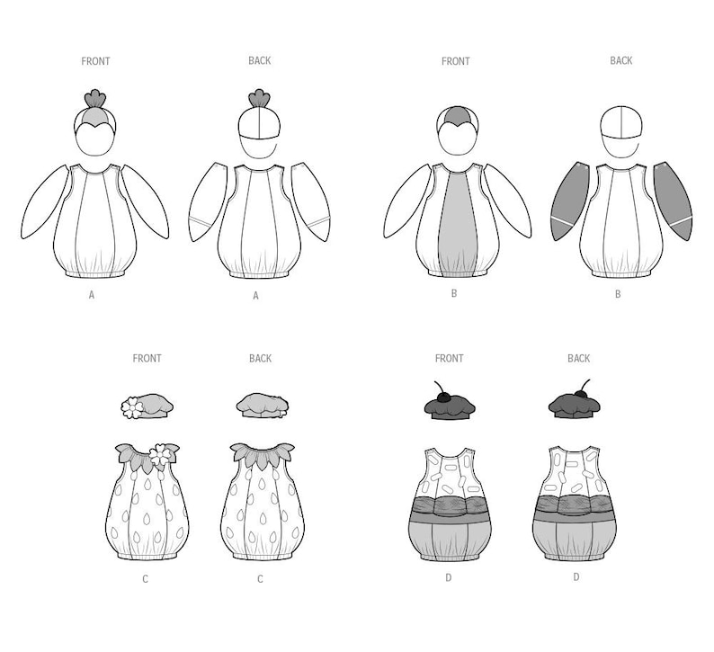 COSTUME SEWING PATTERN | Sew Toddler Halloween Carnival Outfit ...