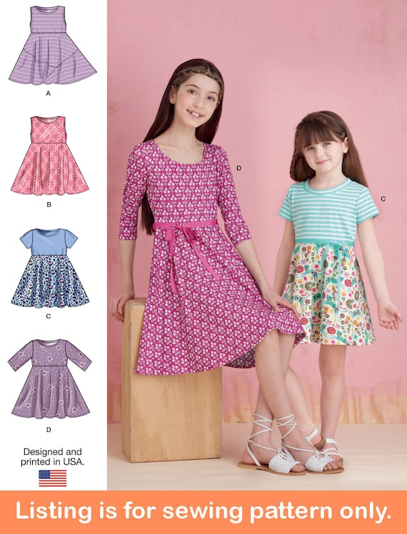 DRESS SEWING PATTERN | Sew Girls Clothes Clothing | Sundress Long Short Sleeves | Size 3 4 5 6 7 8 10 12 14 | Spring Fall Summer Easy | 9322 - Etsy DRESS SEWING PATTERN | Sew Girls Clothes Clothing | Sundress Long Short Sleeves | Size 3 4 5 6 7 8 10 12 14 | Spring Fall Summer Easy | 9322 - Etsy