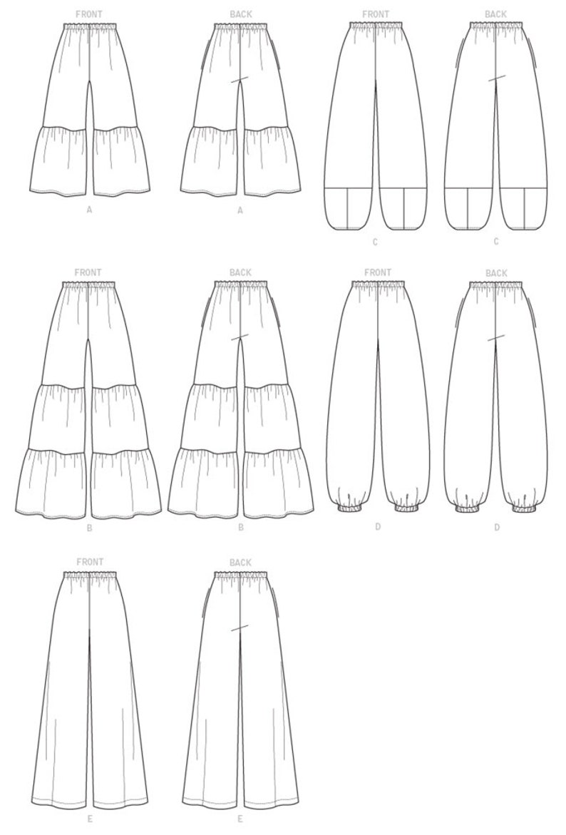 PANTS SEWING PATTERN | Sew Womens Misses Clothes Clothing | Boho Retro ...