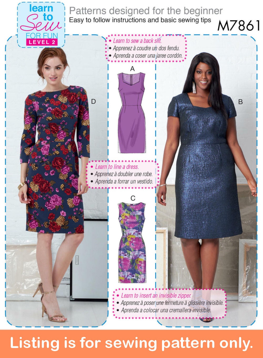 DRESS SEWING PATTERN | Sew Womens Misses Clothes Clothing | Easy Simple ...