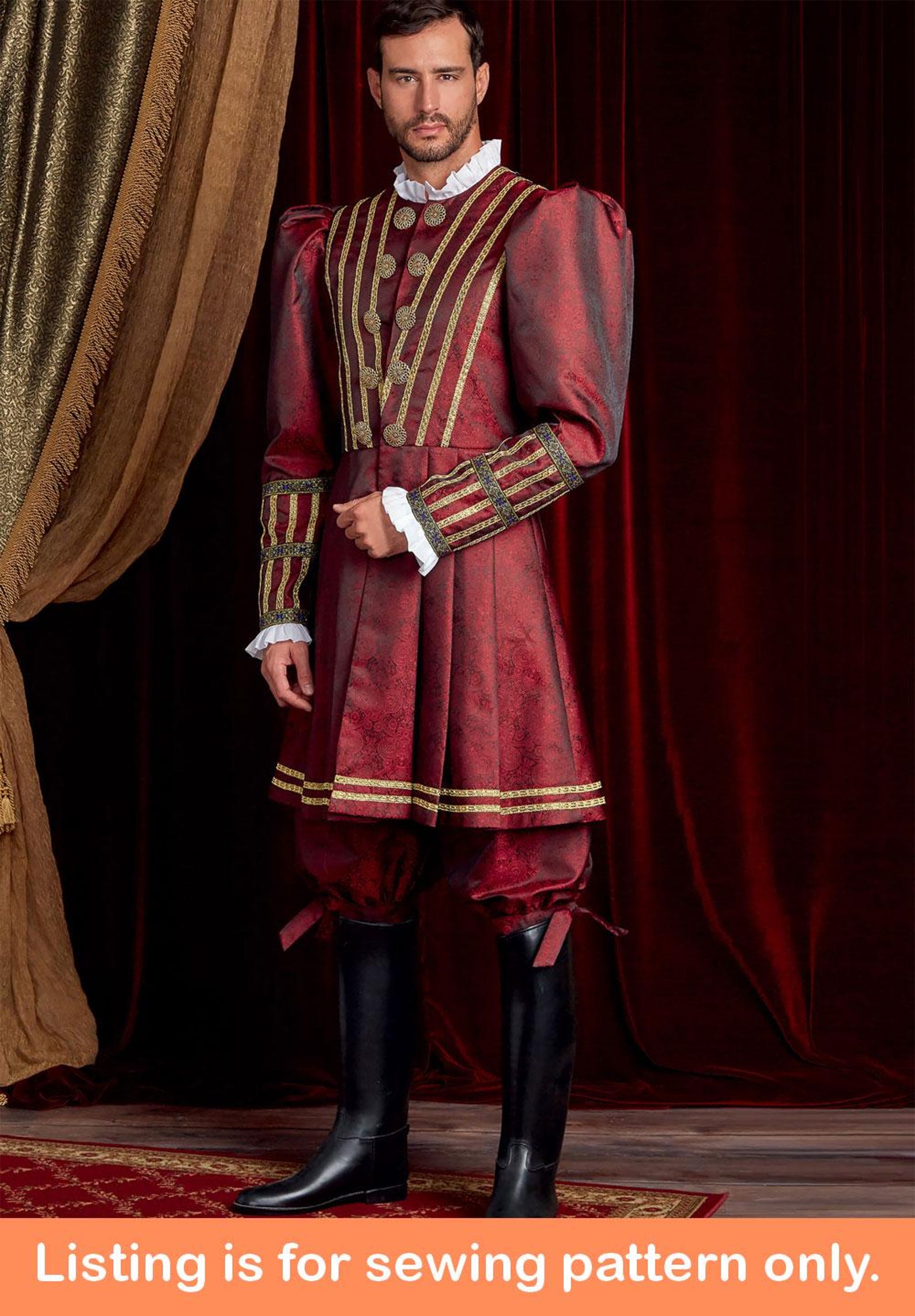 COSTUME SEWING PATTERN | Sew Mens Clothes Clothing | Halloween ...
