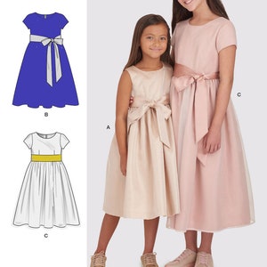 DRESS SEWING PATTERN | Sew Girls Clothes Clothing | Flower Girl Party Church First Communion Easter | Size 3 4 5 6 7 8 10 12 14 Teen | 9246