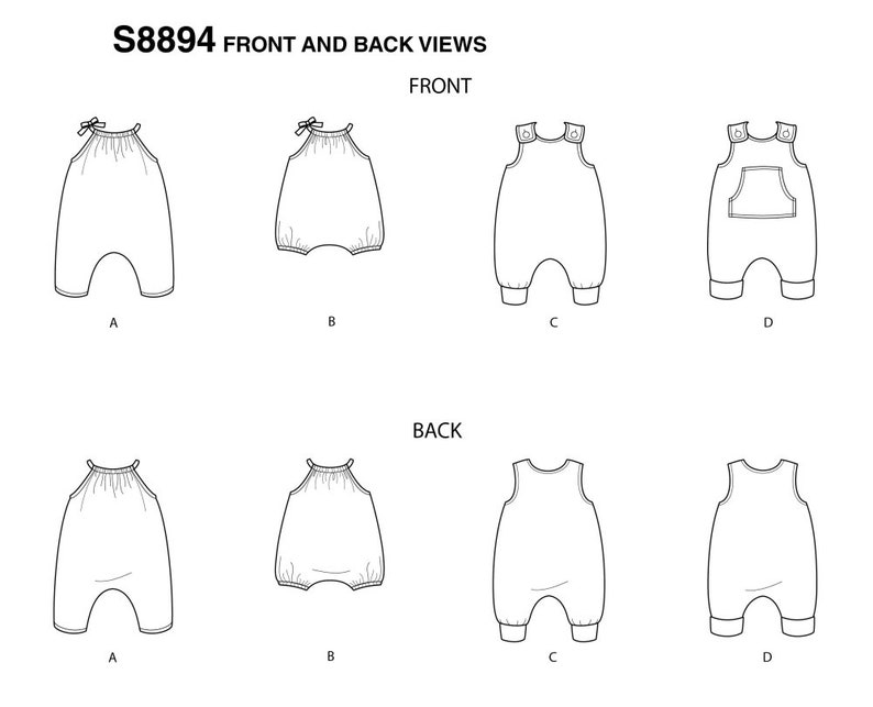 BABY SEWING PATTERN | Sew Boy Girl Clothes Infant Clothing | Romper ...