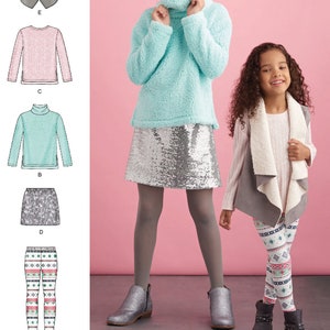 GIRLS SEWING PATTERN Make Fall Clothes Kids Clothing Tunic Top