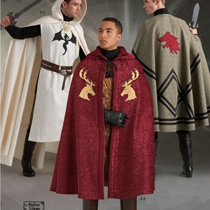 CAPE SEWING PATTERN | Sew Mens Womens Halloween Outfit | Costume Cloak Cape Medieval Renaissance Cosplay Fantasy | Size Fits Most Plus 8771