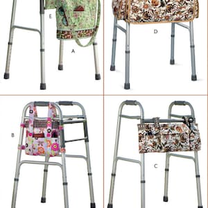 ACCESSOIRES POUR WALKER PATRON | Fourre-tout organisateur de sac à roulettes pour scooter Sew | Rangement portable | Idée cadeau fait main | 9400