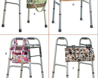 WALKER ACCESSORIES Sewing PATTERN | Sew Scooter Rollator Bag Organizer Carrier Tote | Portable Storage | Homemade Handmade Gift Idea | 9400