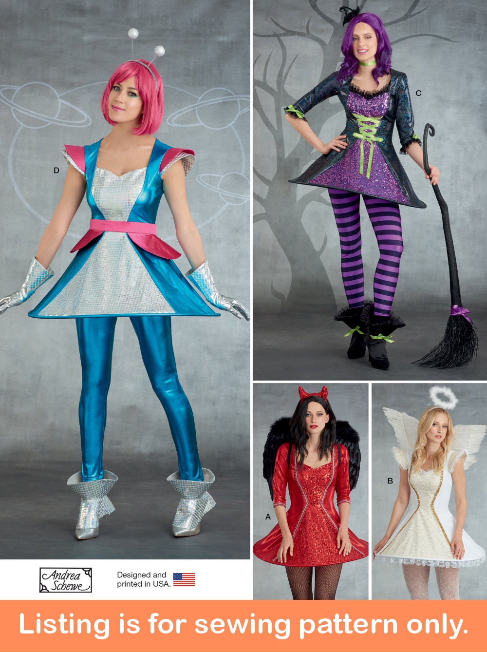 COSTUME SEWING PATTERN | Sew Womens Misses Halloween COSTUME SEWING PATTERN | Sew Womens Misses Halloween