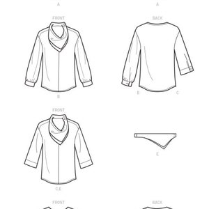 Sale!! SHIRT SEWING PATTERN | Sew Womans Clothes Clothing | Top Long ...