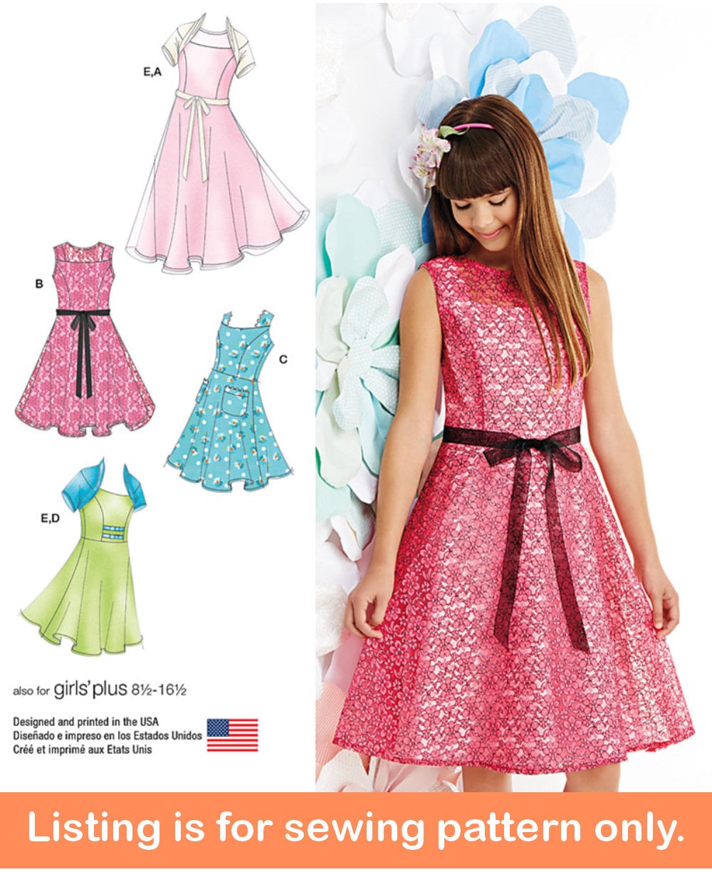 Dress sewing pattern | NB-10Y, Knit | THREE Views | GONDOLA 2051 - PUPERITA