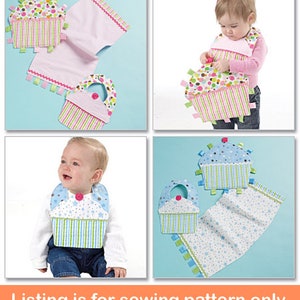 MODELLO DI CUCITO DEL BAMBINO / Crea accessori per neonati Neonati Ragazzi Ragazze / Bavaglino Coperta sensoriale Giocattolo Burp Cloth l Idea regalo per baby shower fatta a mano /6368