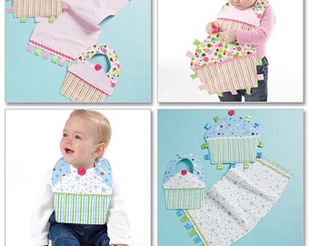 BABY SEWING PATTERN | Make Infant Newborn Accessories Boys Girls | Bib Sensory Blanket Toy Burp Cloth l Handmade Baby Shower Gift Idea |6368