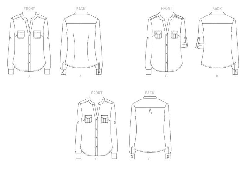 SHIRT SEWING PATTERN | Sew Womens Clothes Clothing | Button-down Top ...