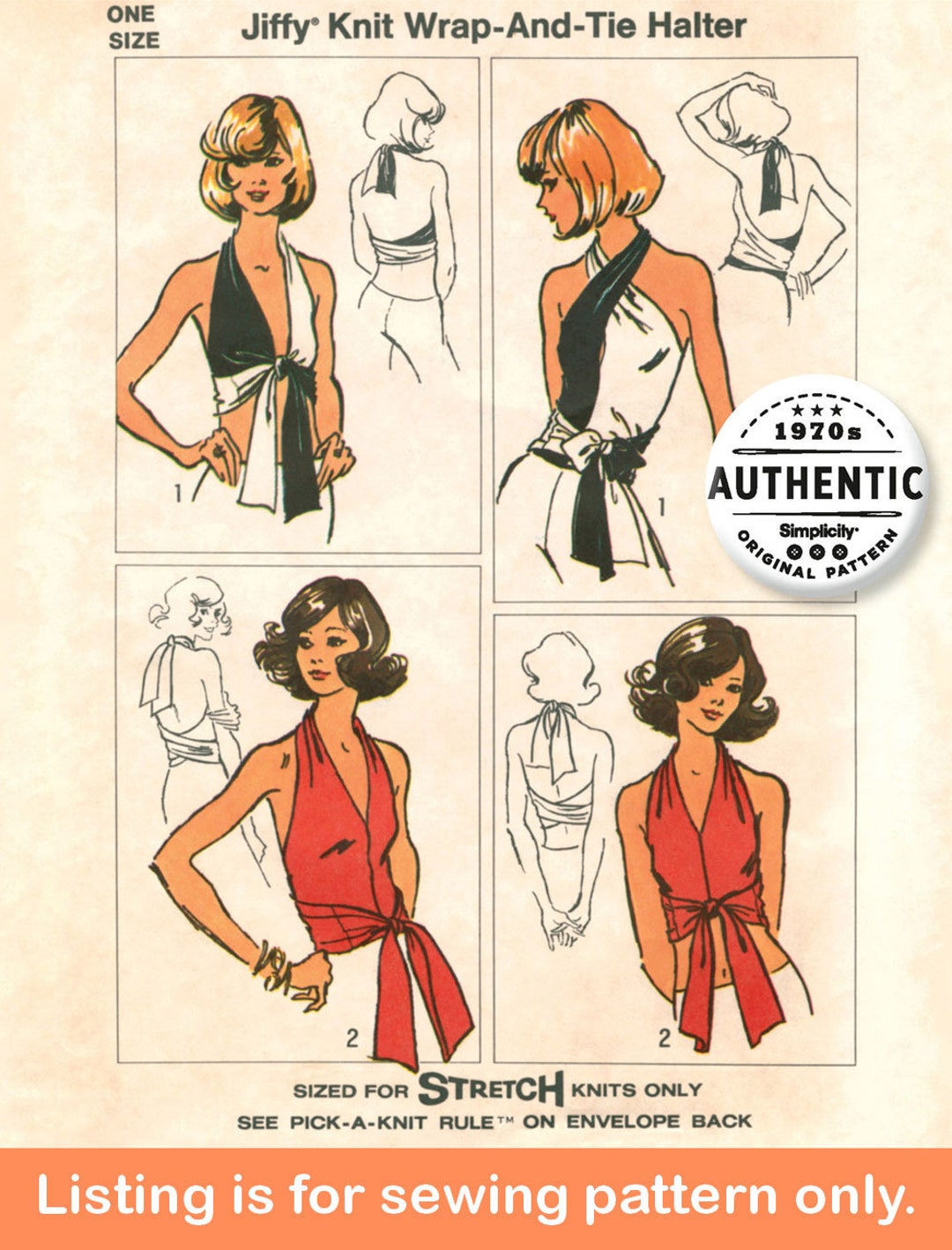 TOP SEWING PATTERN | Sew Women Clothes Clothing | Wrap Tie Crop Top ...