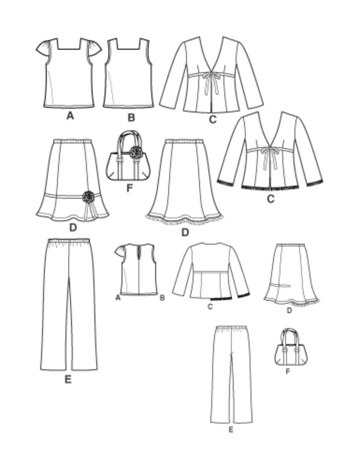 GIRLS SEWING PATTERN Sew Fall Clothes Clothing Tank Top - Etsy