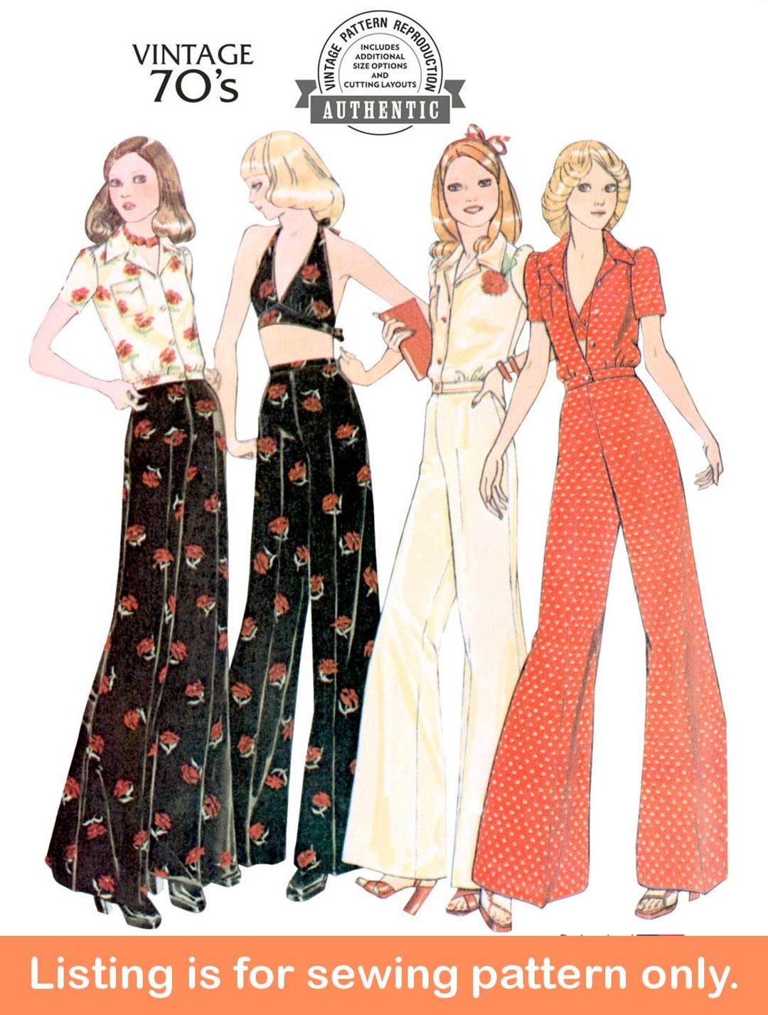 70s SEWING PATTERN | Sew Womens Clothes Clothing | Blouse Top Shirt ...