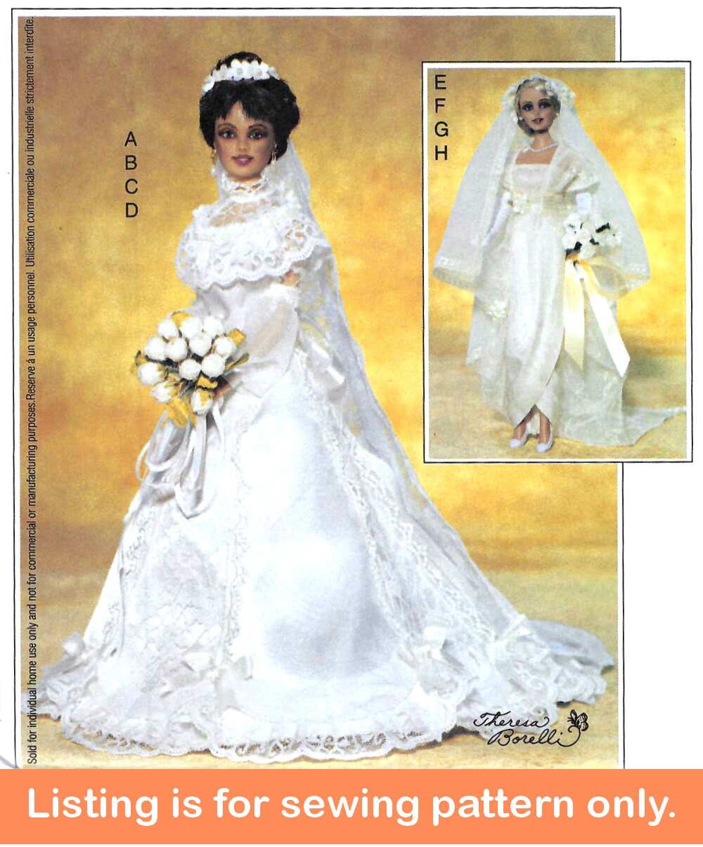 DOLL CLOTHES Sewing PATTERN Sew Clothing for 11 1/2