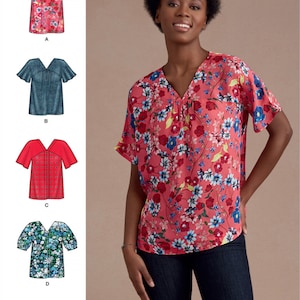 SHIRT SEWING PATTERN | Sew Womens Misses Clothes Clothing | Short ...