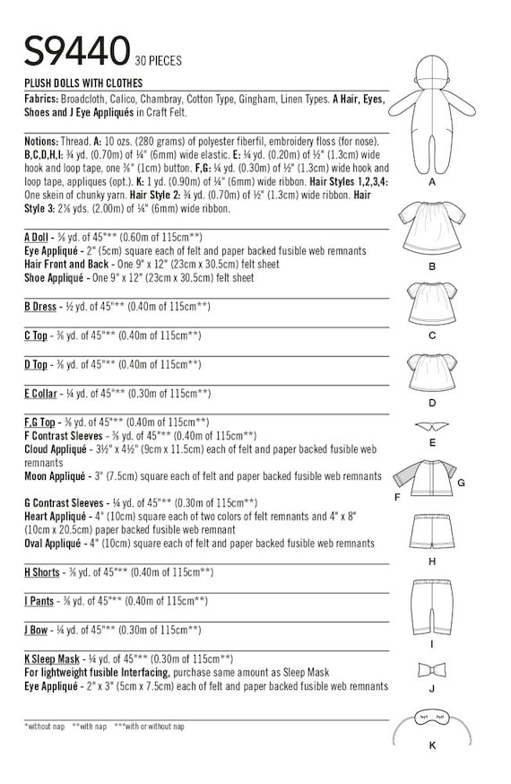 DRESS YOUR DOLL Nähset Für Anfänger – Mit Stoff, Schnittmuster & Puppe (30 Cm), Motiv Stars & Stripes, Kreatives Hobby Für Kinder