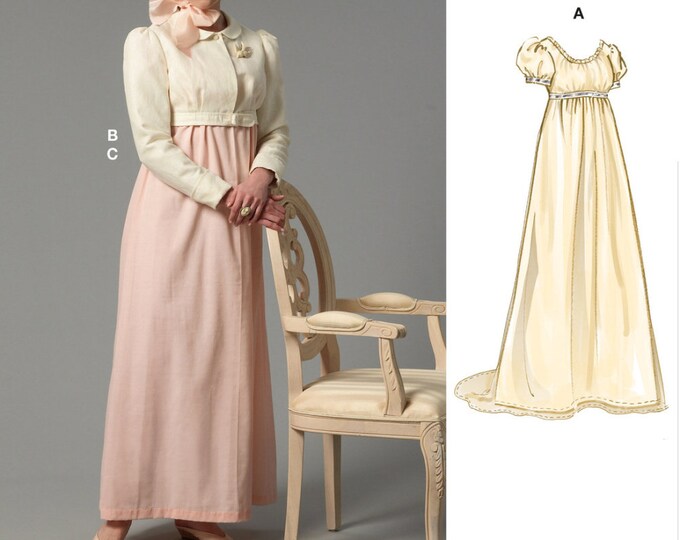 REGENCY SEWING PATTERN Sew Womens Misses Halloween Outfit Etsy