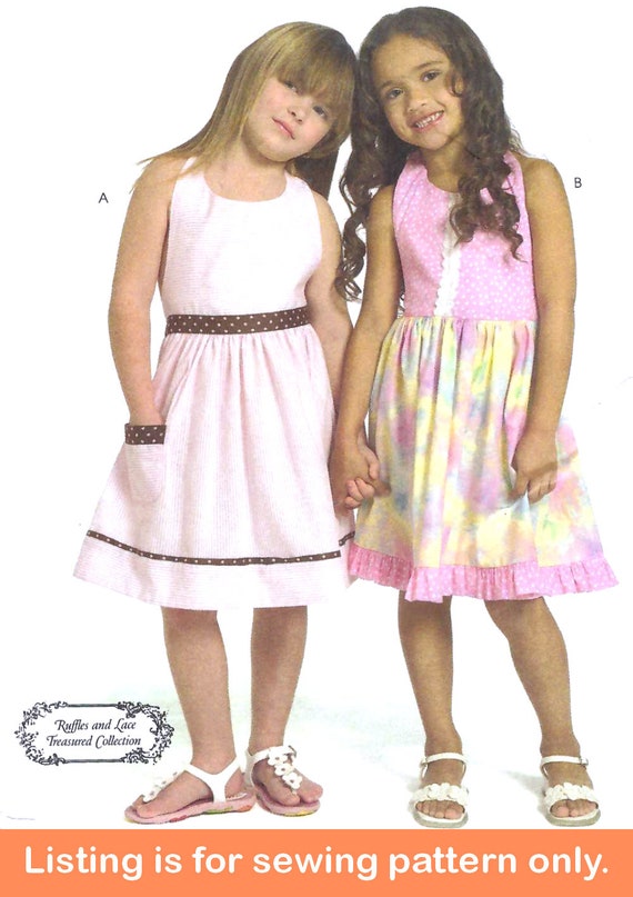 MODELLO DI CUCITO ABITO Cucire vestiti per ragazze abbigliamento