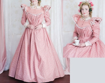 COSTUME SEWING PATTERN | Sew Women Halloween Outfit | Dress Gown Civil War 1800 Victorian Historical Size 6 8 10 12 14 16 18 20 22 Plus 8304