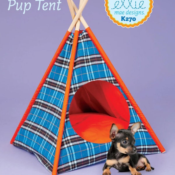 PET TENT Sewing PATTERN | Sew Bed For Cats Dogs | Teepee For Small Dogs | Teacup Puppy Toy | Homemade Handmade Christmas Gift Idea | 270