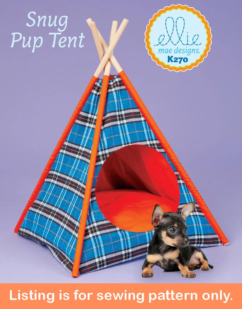 PET TENT Sewing PATTERN Sew Bed for Cats Dogs Teepee for Etsy