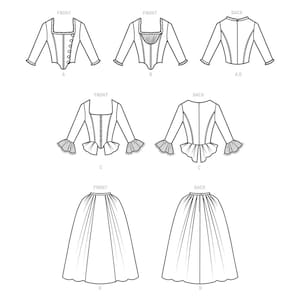 REVOLUTIONARY WAR Sewing PATTERN | Sew Women Costume Halloween Hamilton ...