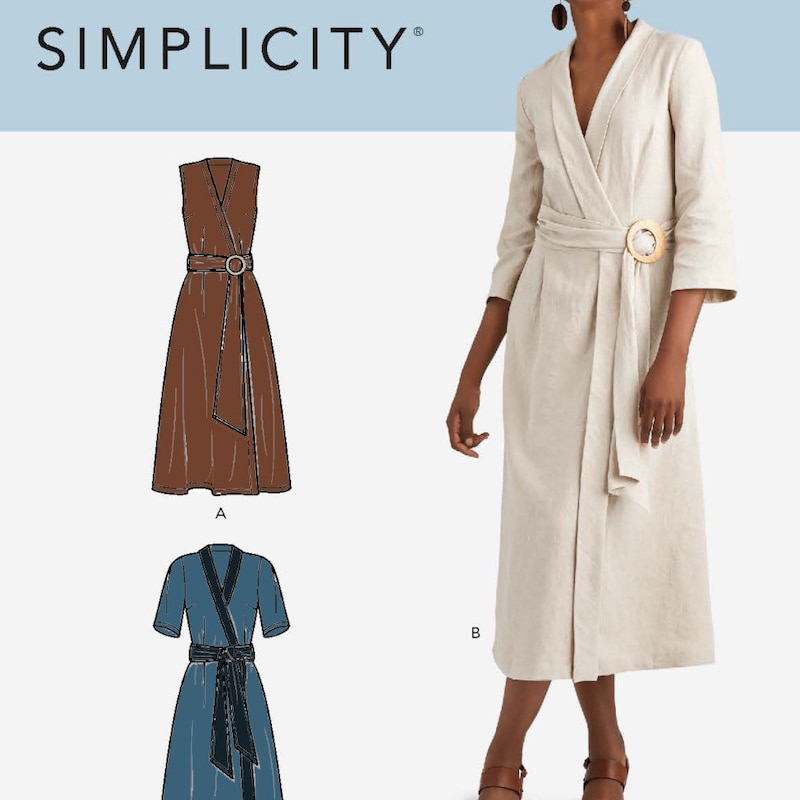 Wrap Dress Sewing Pattern - Etsy