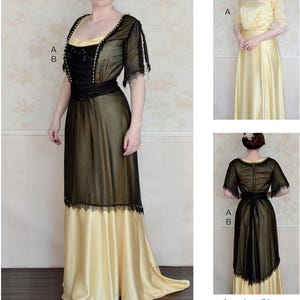 COSTUME SEWING PATTERN | Sew Women Halloween Carnival Outfit | 1920s 20s Dress Downton Abbey Regency Size 6 8 10 12 14 16 18 20 22 Plus 7941