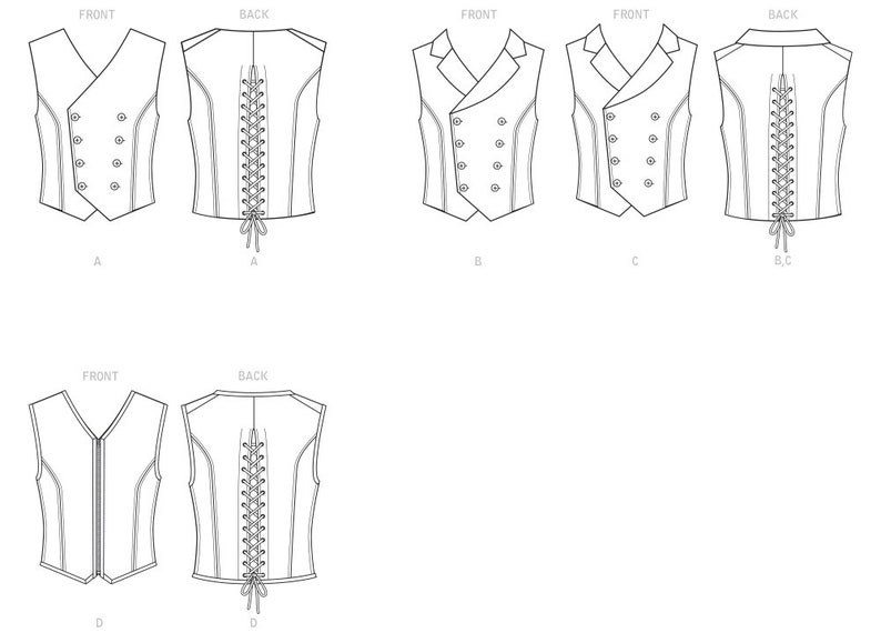 VEST SEWING PATTERN Sew Mens Clothes Clothing Costume - Etsy