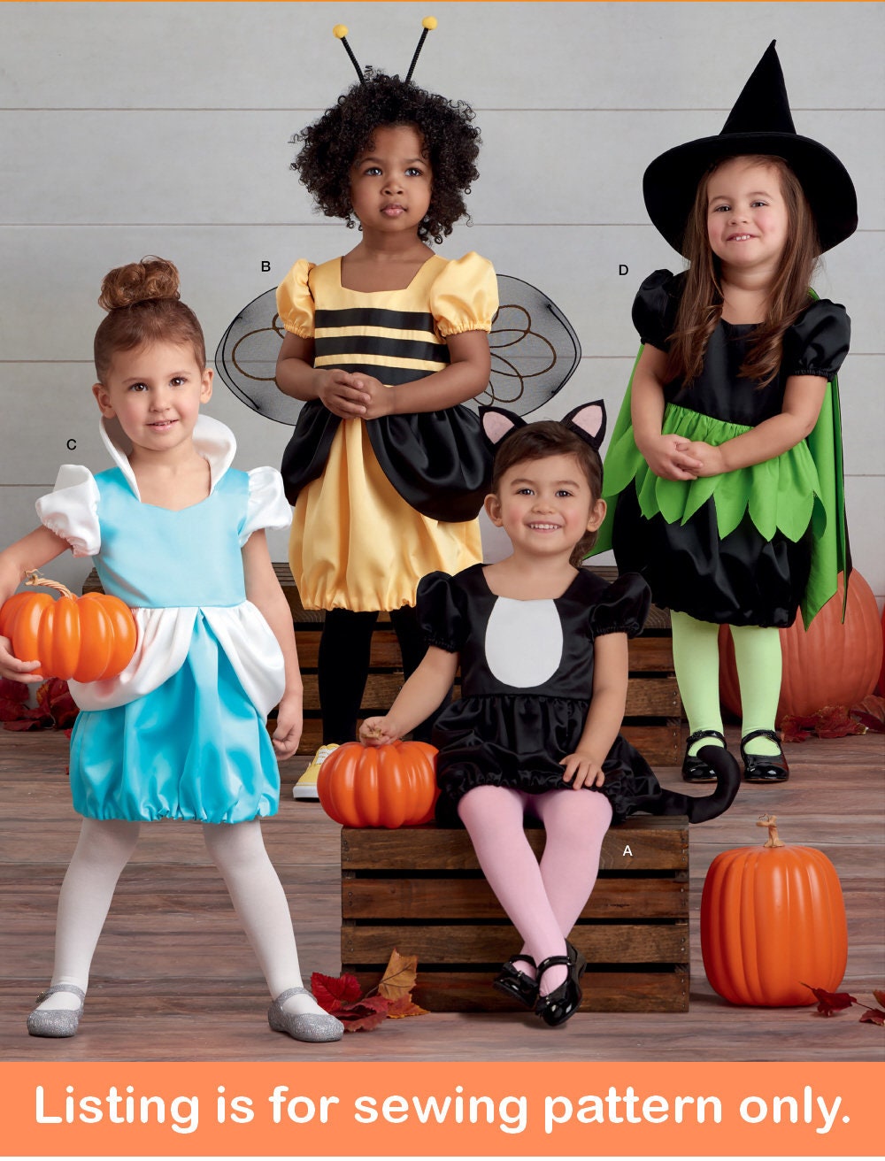 Cathery Women/Kids Halloween Bee Dress Cosplay Costume Set with