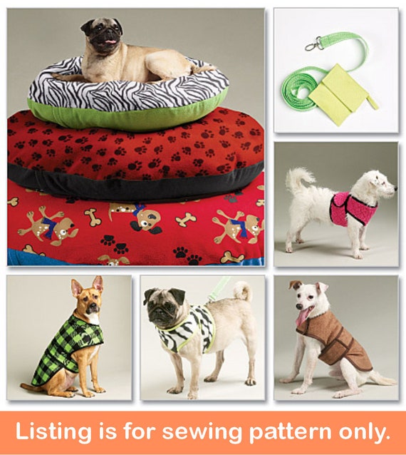 PET SEWING PATTERN Make Dog Accessories Puppy Gift Christmas Present L Dog  Bed Leash Case Coat for Small Medium Large Dogs 4285 