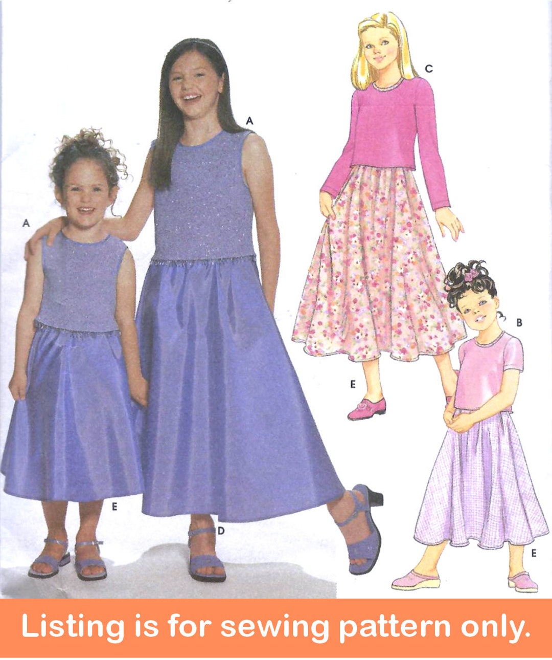 Sale!! GIRLS SEWING PATTERN | Sew Formal Clothes Clothing | Two-piece ...