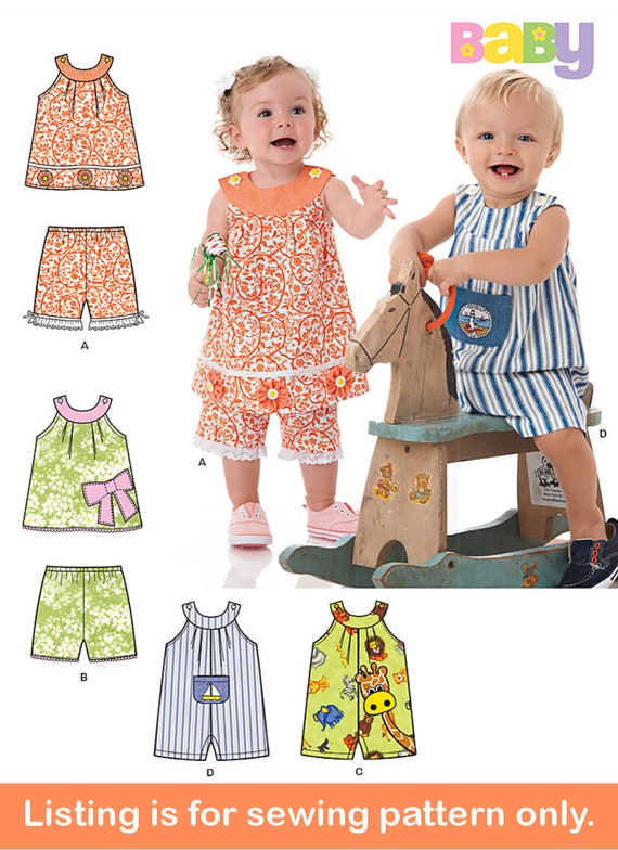 BABY SEWING PATTERN Sew Girls Boys Clothes Infant Clothing | Etsy