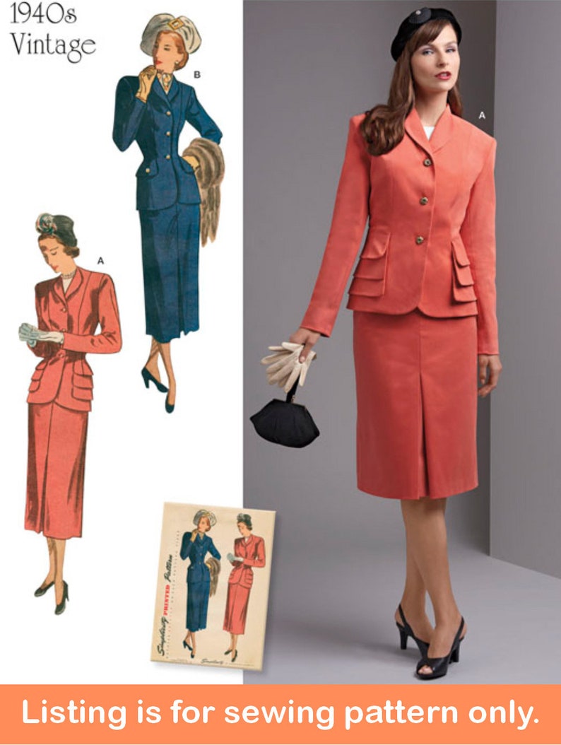 SUIT SEWING PATTERN Sew Womens Clothes Clothing Jacket Etsy