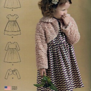 Sale!!! TODDLER SEWING PATTERN | Sew Girls Clothes Clothing | Party Church Dress Bolero Jacket | Baby Easter Christmas Party Formal | 0861