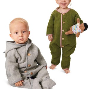 BABY SEWING PATTERN |Sew Infant Clothing Clothes | Boys Girls Animal Ears Romper Jumpsuit Hooded With Hood Easy | Size 1 2 3 Months | 9235
