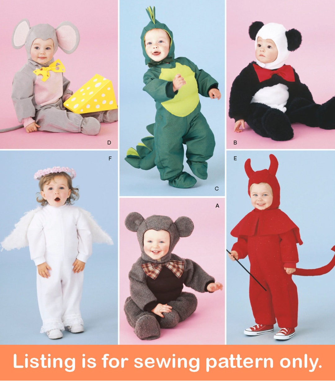 COSTUME SEWING PATTERN Sew Toddler Halloween Carnival Outfit Mouse