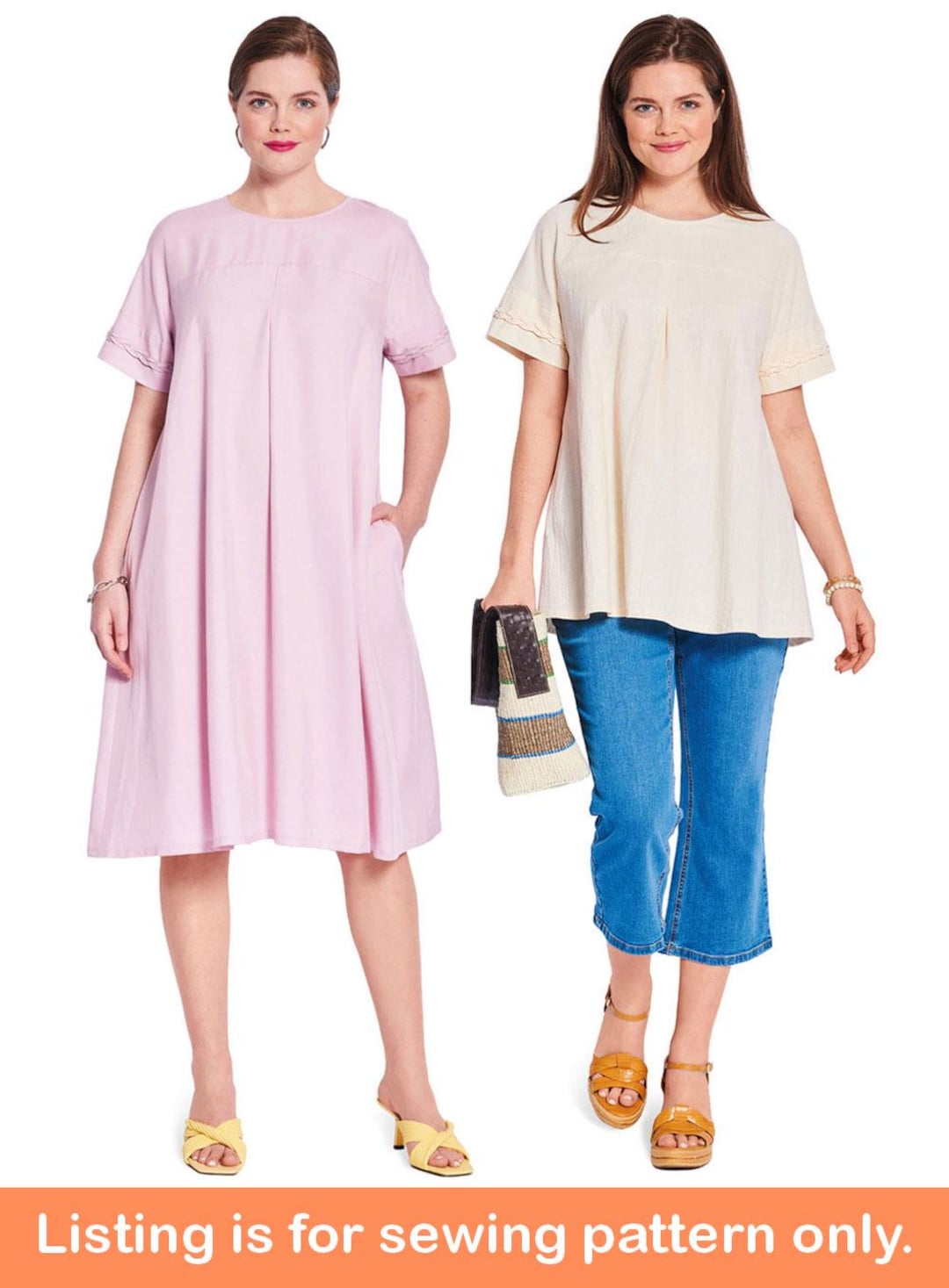 WOMENS SEWING PATTERN | Sew Summer Clothes Clothing | Shirt Top Dress Short Sleeves Comfor