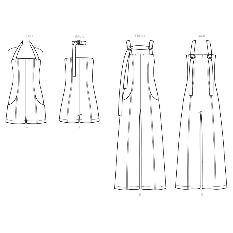 JUMPSUIT SEWING PATTERN Sew Womens Misses Clothes Clothing Etsy