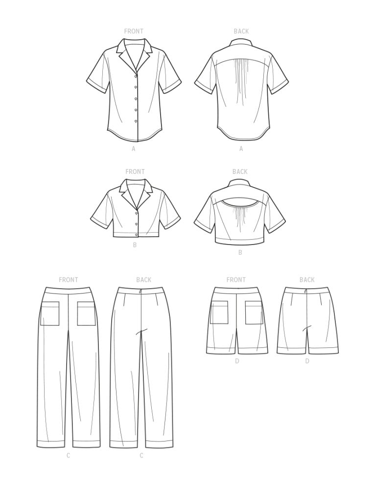 WOMENS SEWING PATTERN | Sew Woman Misses Clothes Clothing | Button-down ...