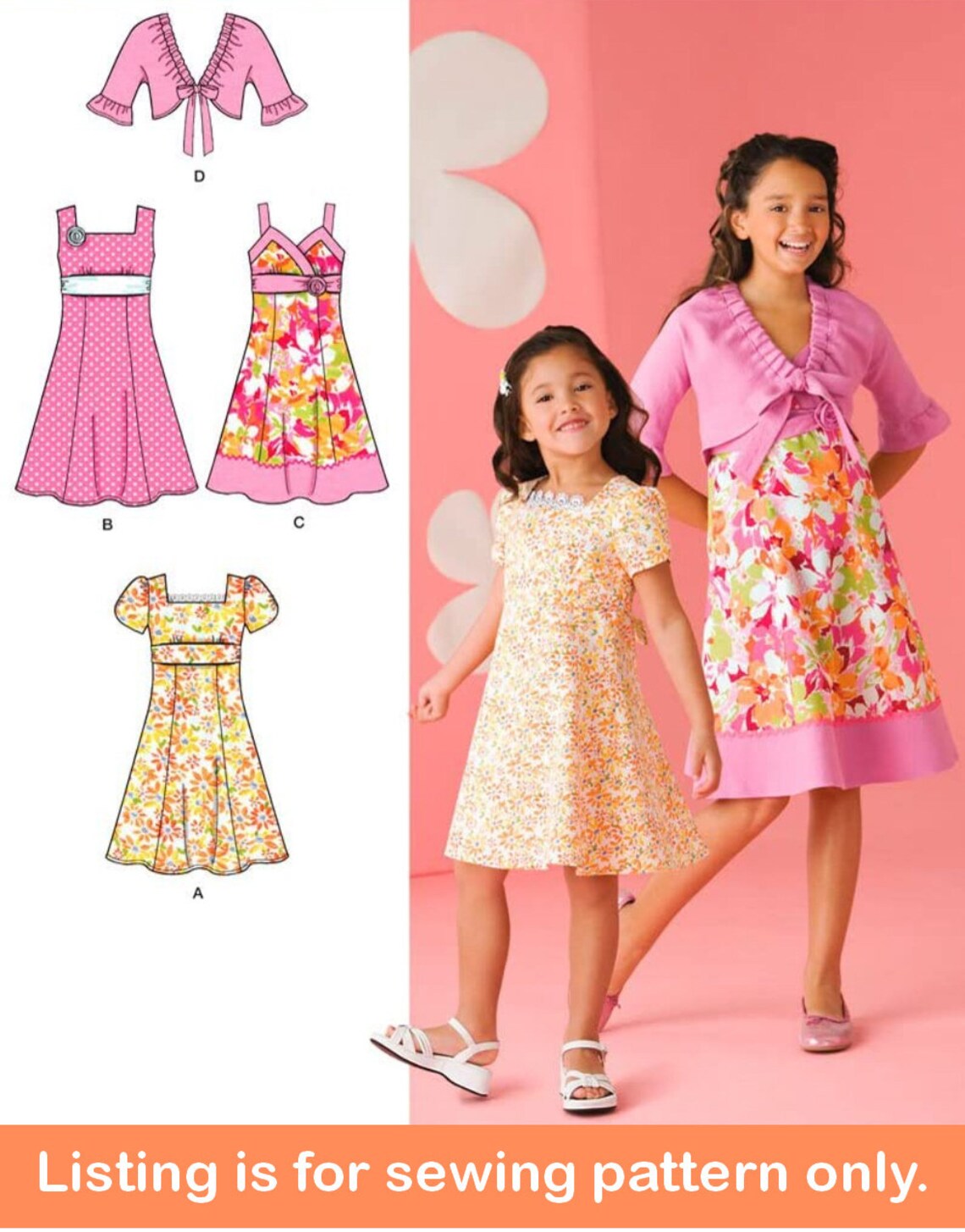 DRESS SEWING PATTERN make Girls Clothes Kids Clothing Etsy