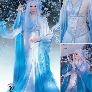 COSTUME SEWING PATTERN | Sew Womens Halloween Outfit | Japan Kimono Dress Yuki-Onna Kyokou Suiri | Size 6 8 10 12 14 16 18 20 22 Plus | 8971